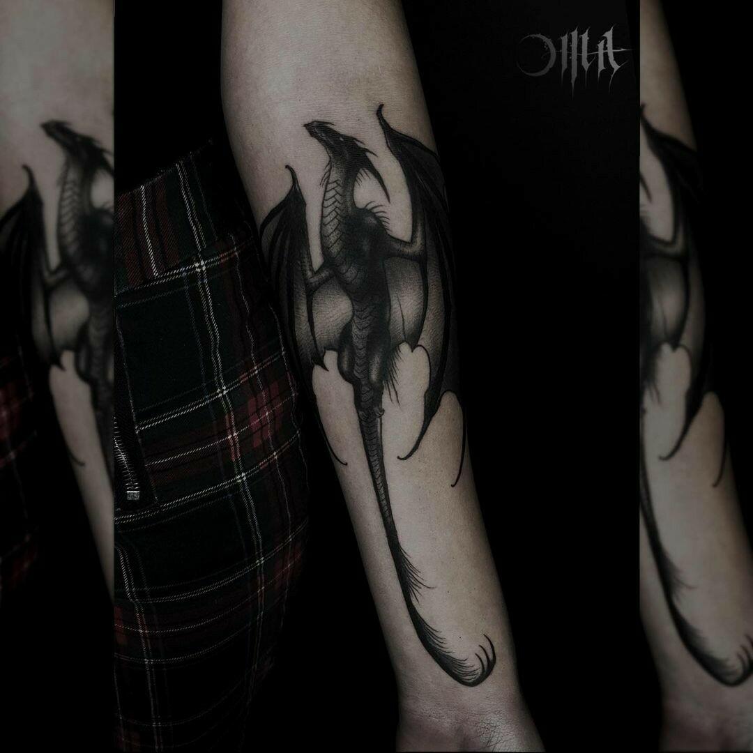 Inksearch tattoo Baba na Rowerze Tattoo
