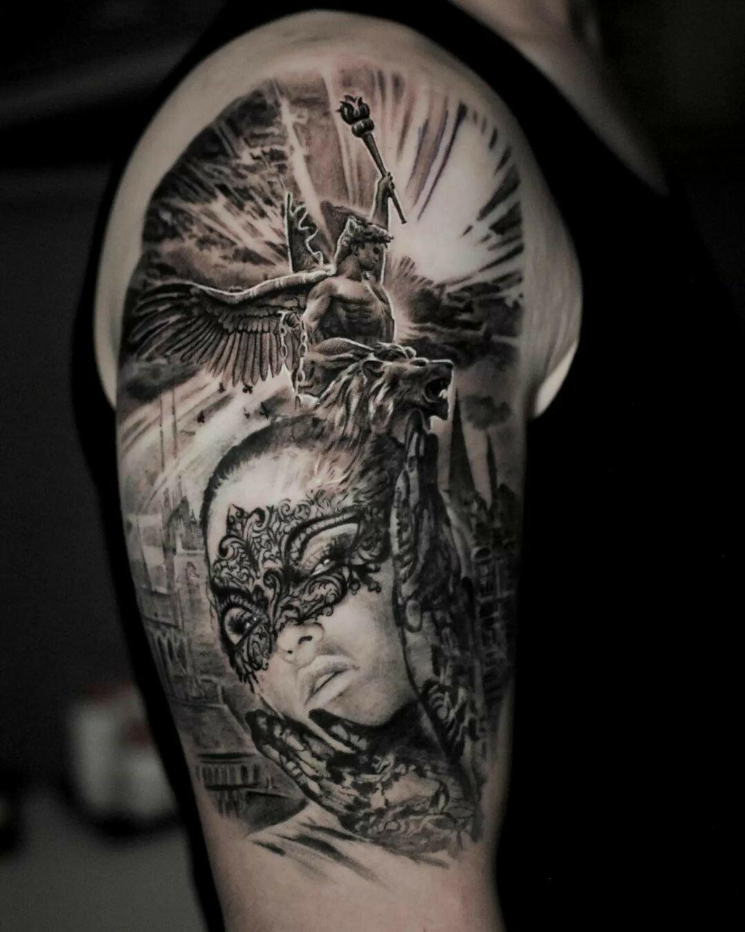 Inksearch tattoo Marcin Nencek Grey eye Tattoo