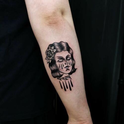 SPIKE HEAD inksearch tattoo